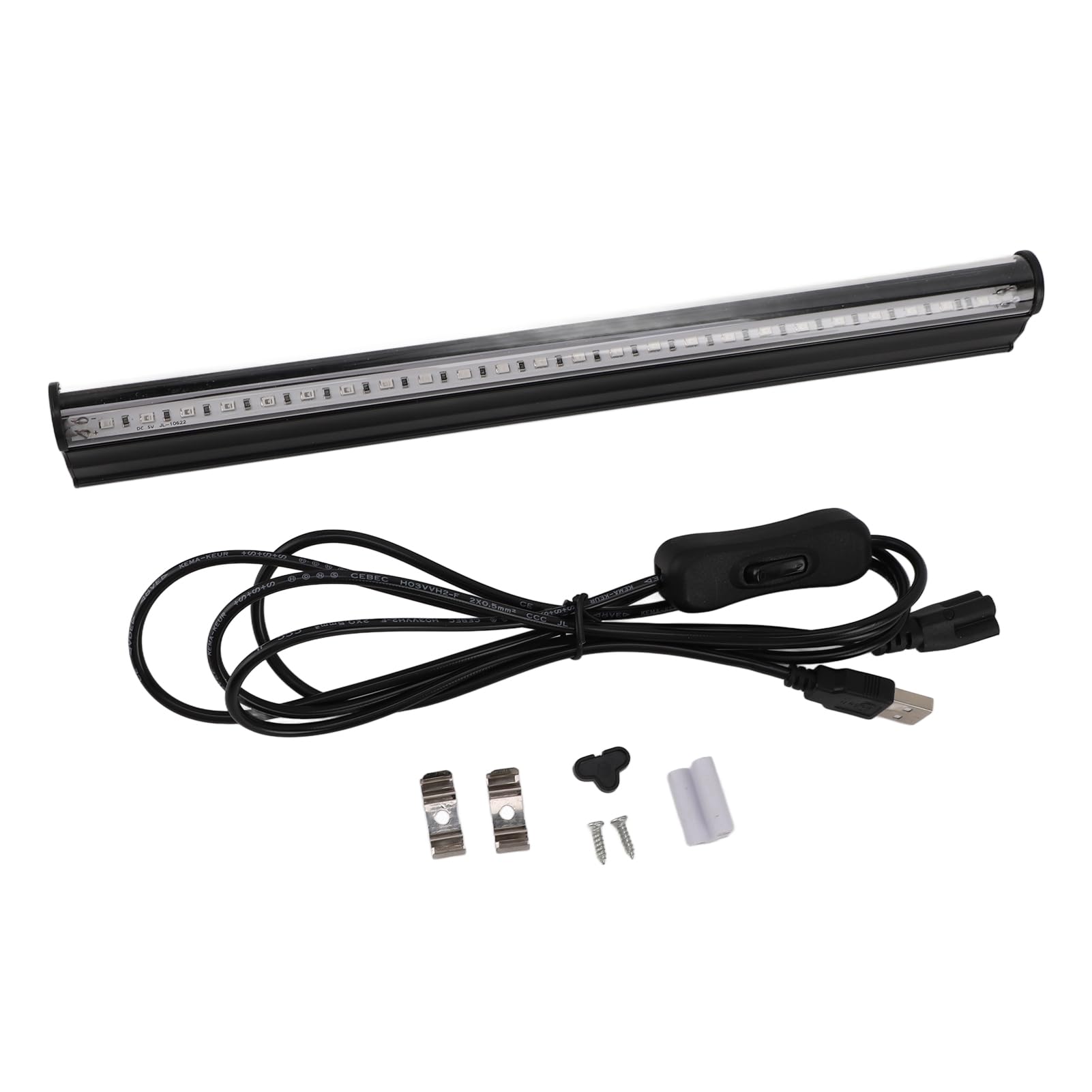 Gugxiom Potente Tubo de Luz Negra UV de 395 Nm, Alimentado por USB, 5 W, 24 LED, Perfecto para Escenarios de Fiesta Al Aire Libre, Efectos Fluorescentes y Curado de Resina