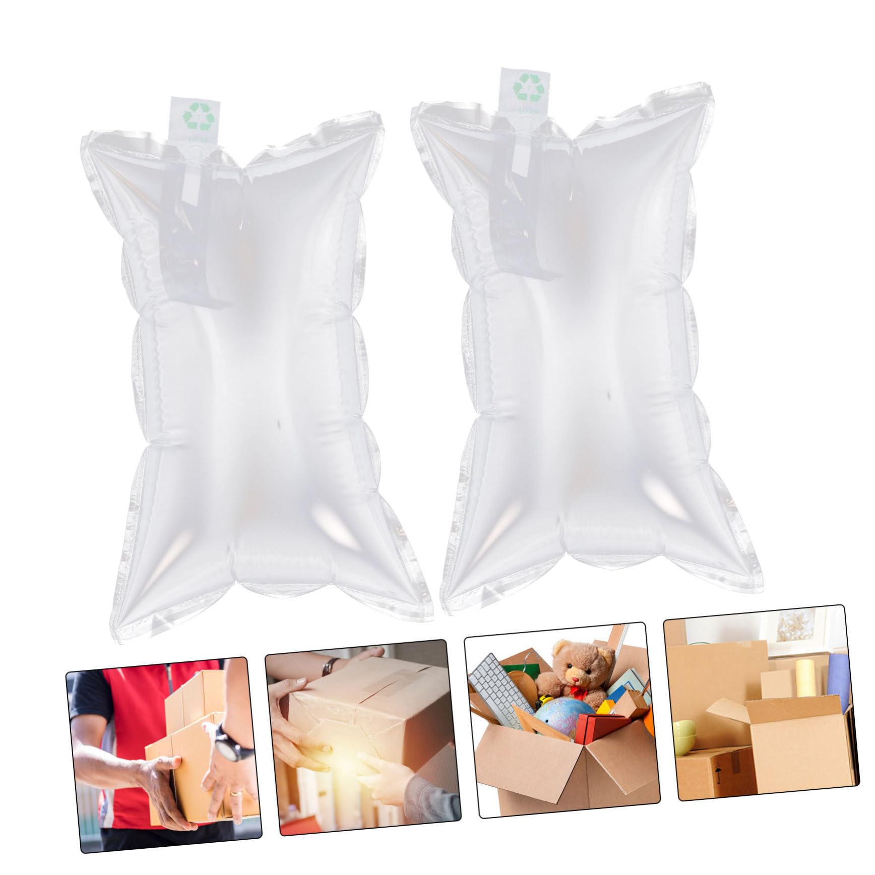 Happyyami Aufblasbare Luftpolster Versandtaschen aus Synthetischem Material mit Stoßfestem Design 100 Stück zum Schutz Zerbrechlicher Güter für Verpackung und Aufbewahrung