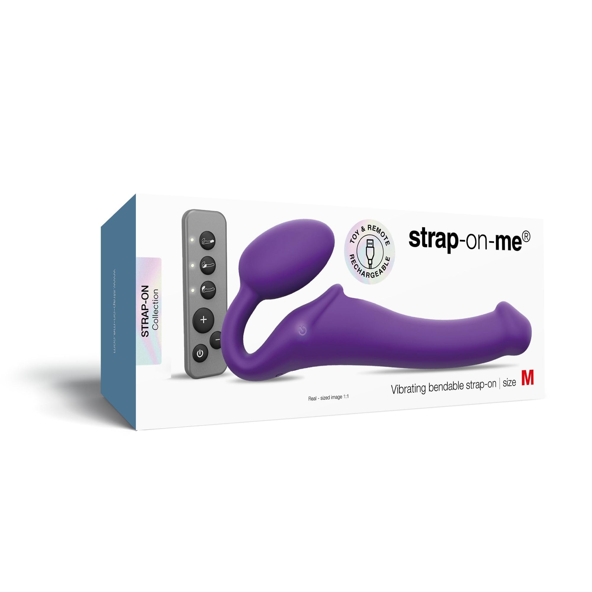 Strap-On-Me Vibratore con cinturino-E33249 Purple M