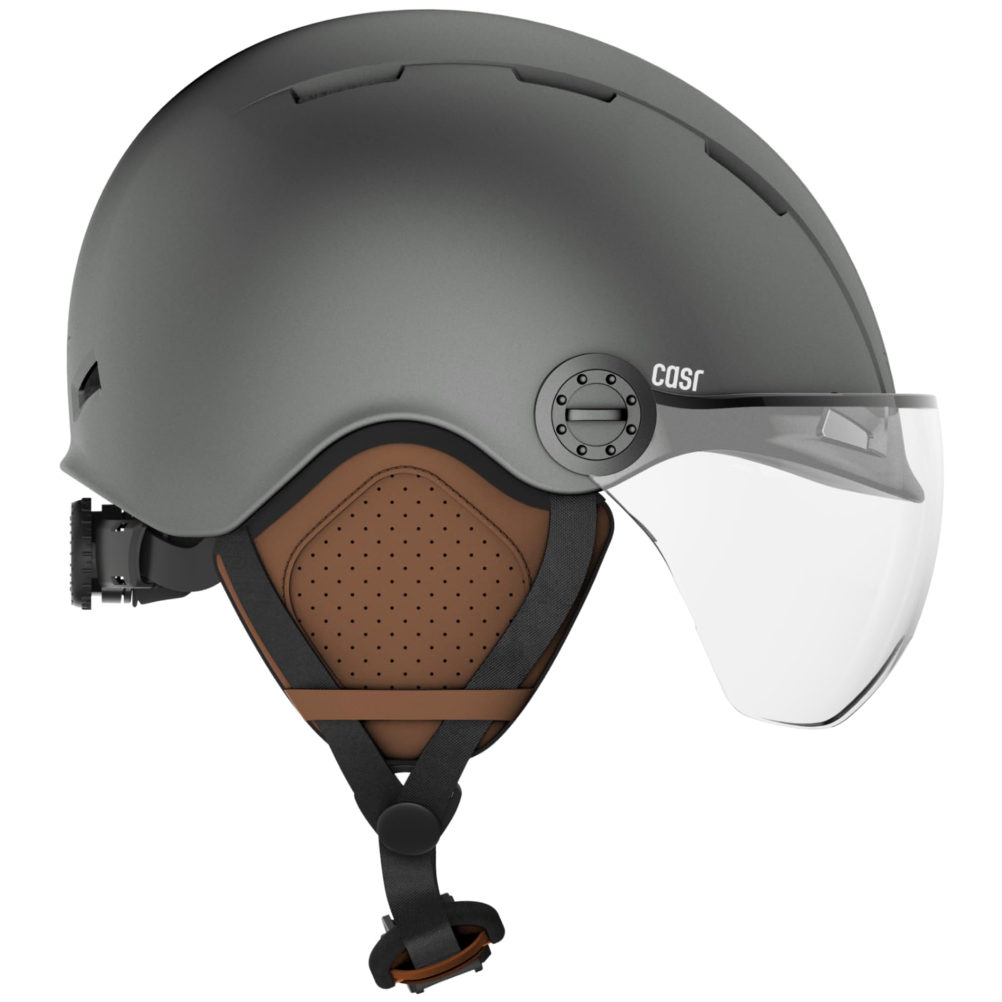 CASR Casque Style de Protection Taille Adulte Unisexe, Gris Anthracite, M