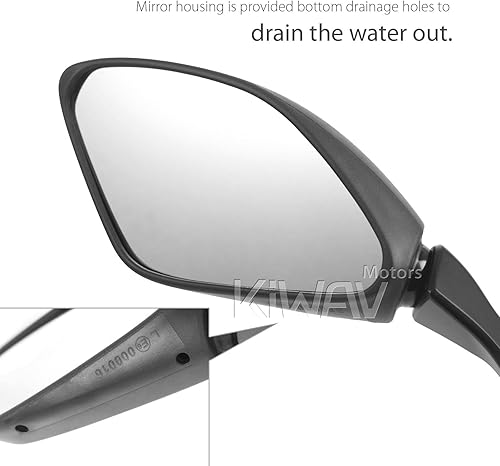 Miniatura 3 de KiWAV Reemplazo de espejo lateral izquierdo izquierdo compatible para Suzuki GSX-250R 2018 2019