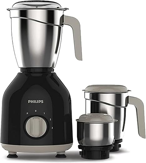 Philips HL7756/00 Mixer Grinder 750 Watt , 3 Stainless Steel Multipurpose Jars with 3 Speed Control and Pulse function…