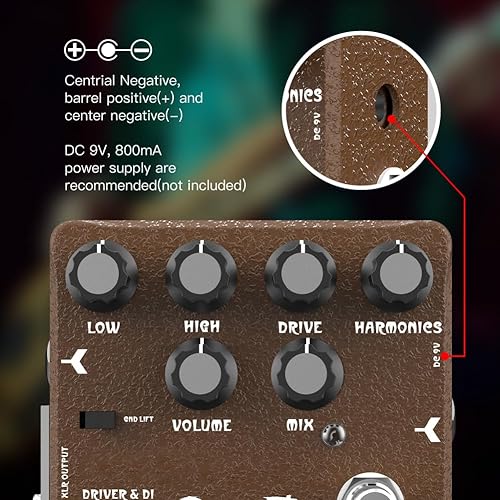 Miniatura 79 de JOYO Pedal de efecto de masa de distorsión desde sonidos británicos clásicos británicos hasta tonos modernos de alta ganancia para guitarra