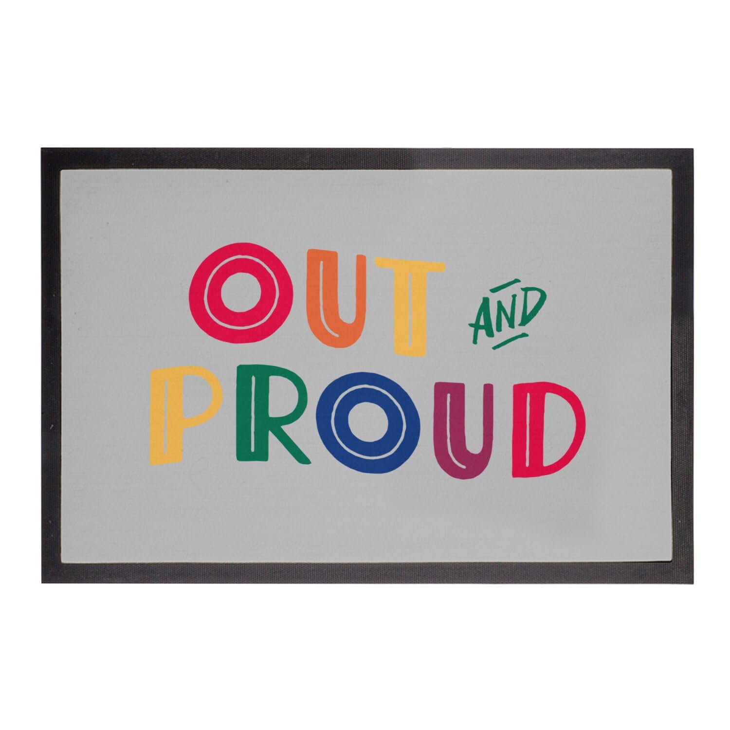 Paillasson arc en ciel antidérapant et robuste gay lesbien 60x40cm