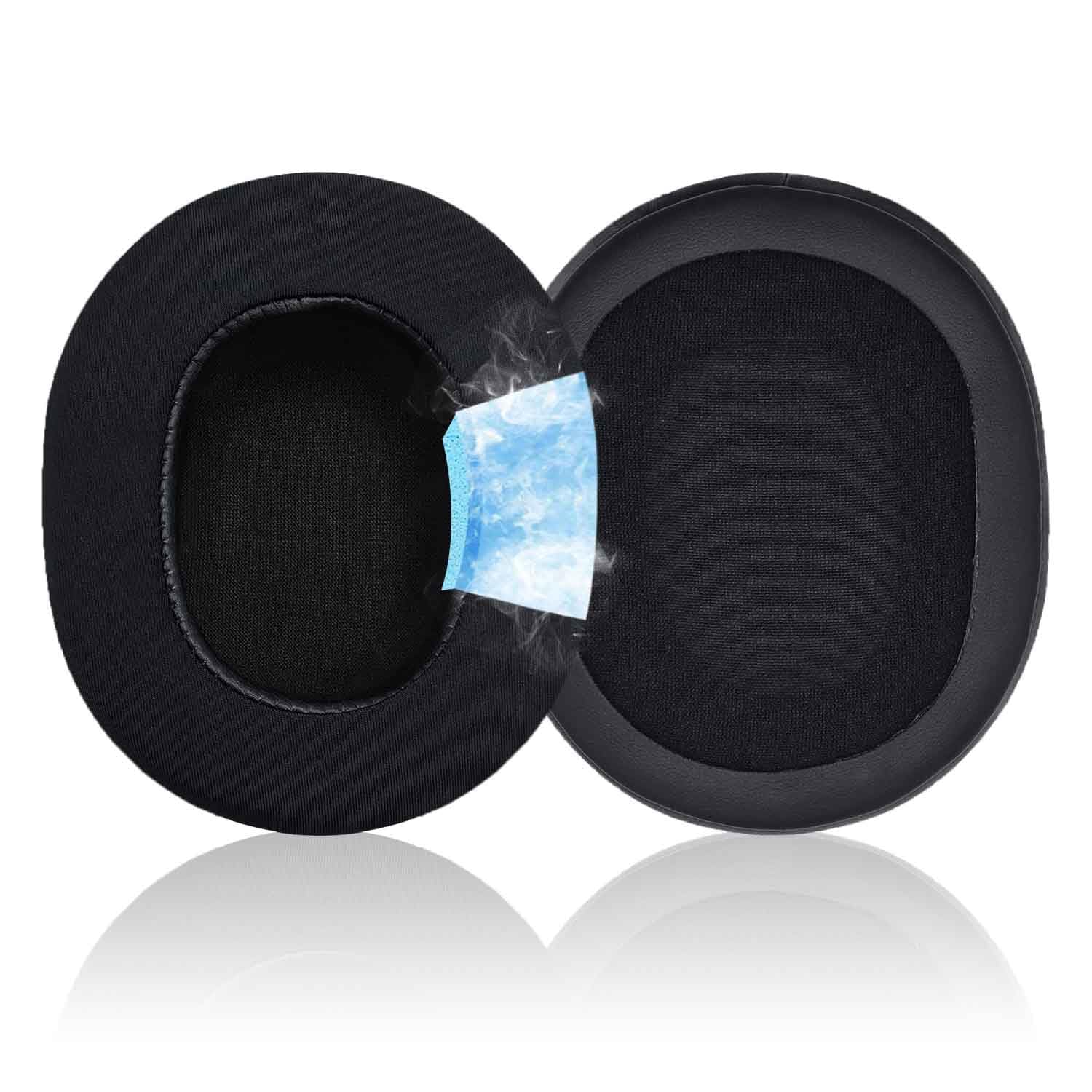 SteelSeries Arctis 1/3/5/Arctis 7/7+/7P/7P+/7X/7X+/9/9X/Pro/Primeヘッドホン、イヤーパッドクッションヘッドホンカバー、メモリーノイズアイソレーションフォーム冷却ジェル付き交換用イヤーパッド。