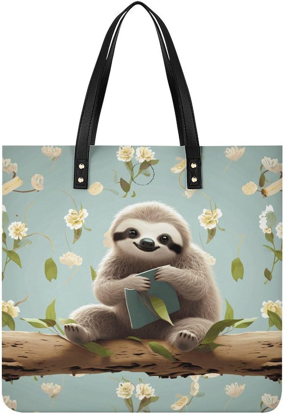 Cute Sloths Handbags Large Capacity, Tote Bag Stylish Slouchy, Shoulder Bags for Work Beach Travel And Shopping Grocery.