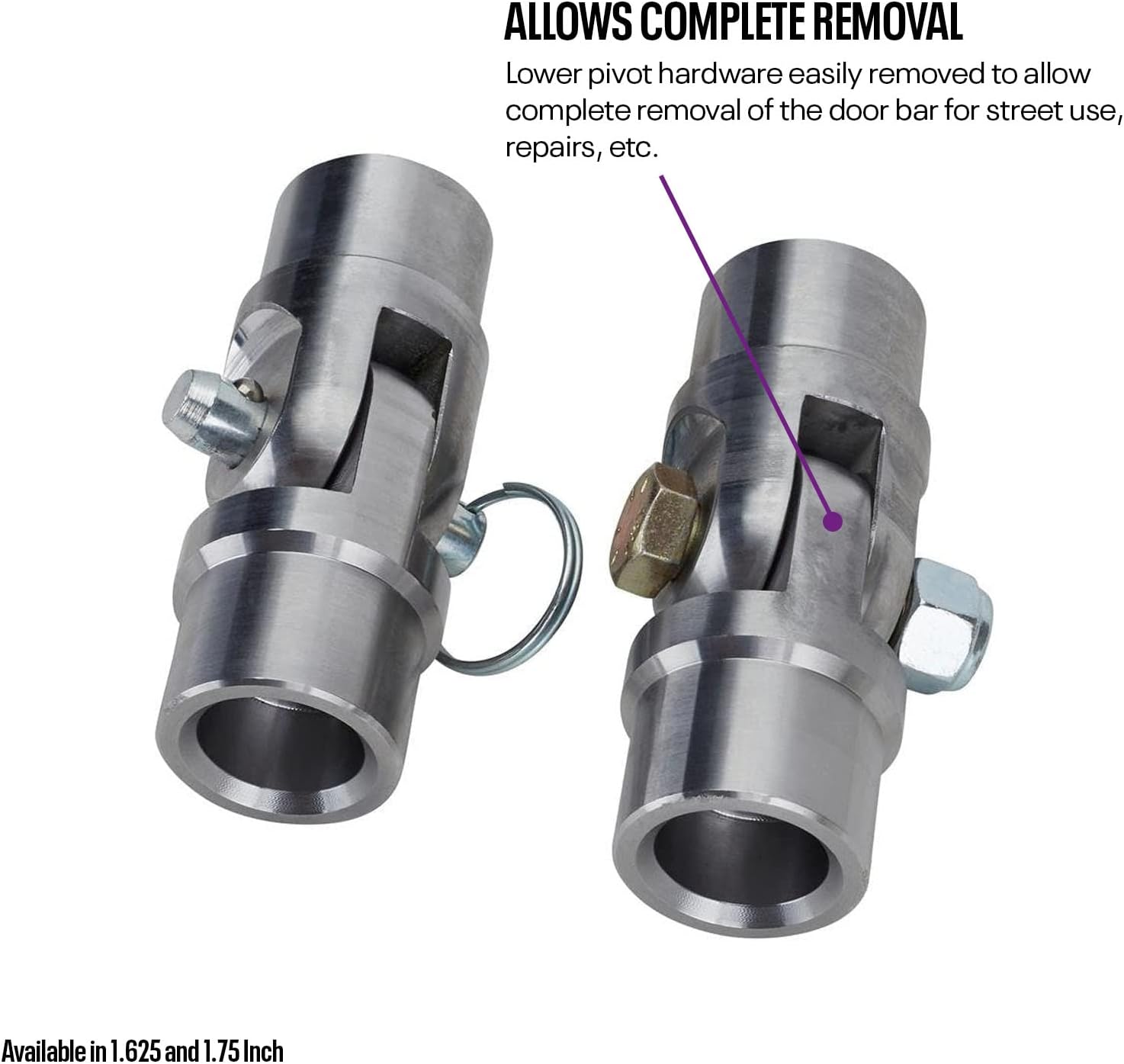 Roll Cage Swing Out Door Bar Kit, 1-3/4 Inch w/Extra Tubing