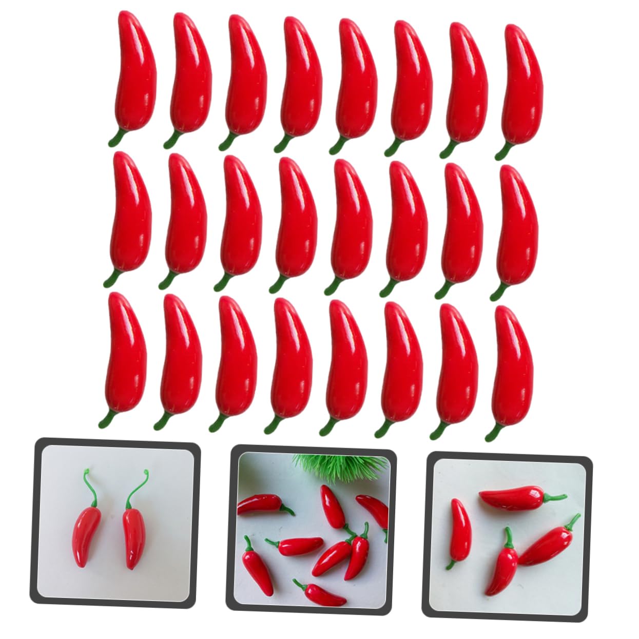 Cabilock 400 Pz artificiale cibo peperoni freschi mini arredamento decorazione di frutta finta peperoni gialli Foto Prop peperoncino simulato decorazione di schiume Schiuma rosso