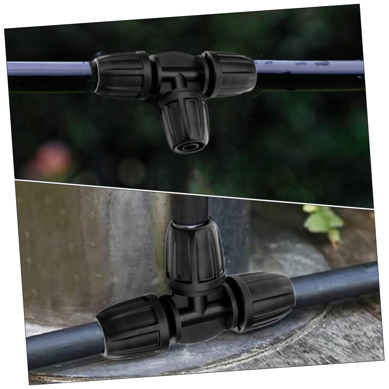 Conector de manguera, 60 piezas de riego por goteo Junta en T Accesorios de riego por goteo Manguera Boquilla de goteo Kit de riego por goteo Accesorio de riego por goteo