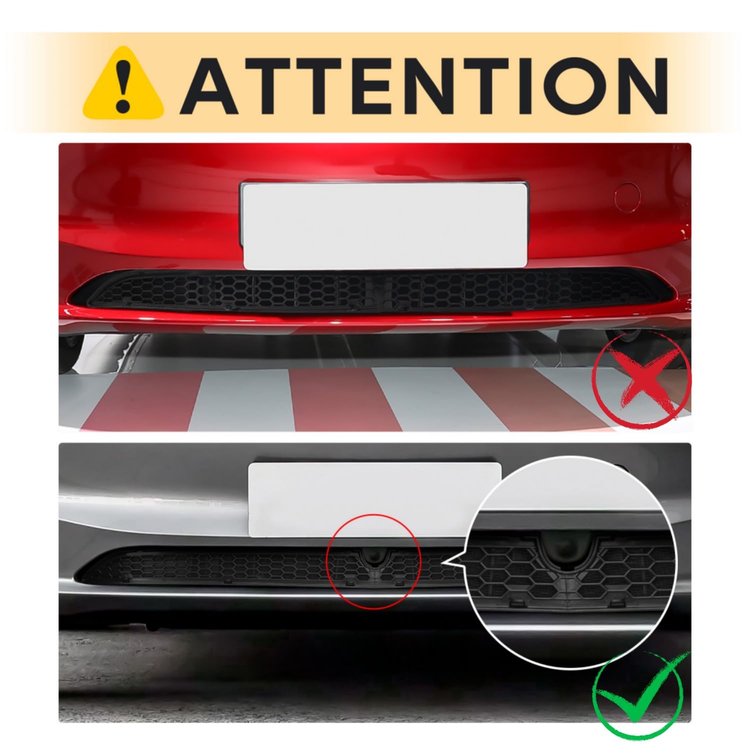 YEE PIN osłona siatki na przedni grill Tesla Model Y Juniper 2025, 2026, 2027, siatka chroniąca przed owadami, wlot powietrza, zderzak wstawki z siatki, kratka ochronna, model Y 2025, akcesoria