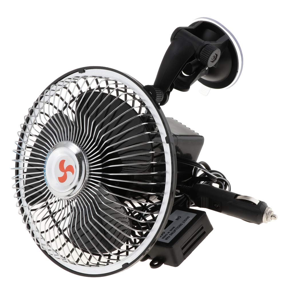 Ventilateur électrique avec ventouse pour pare-brise de voiture et camion 15,2 cm 24 V