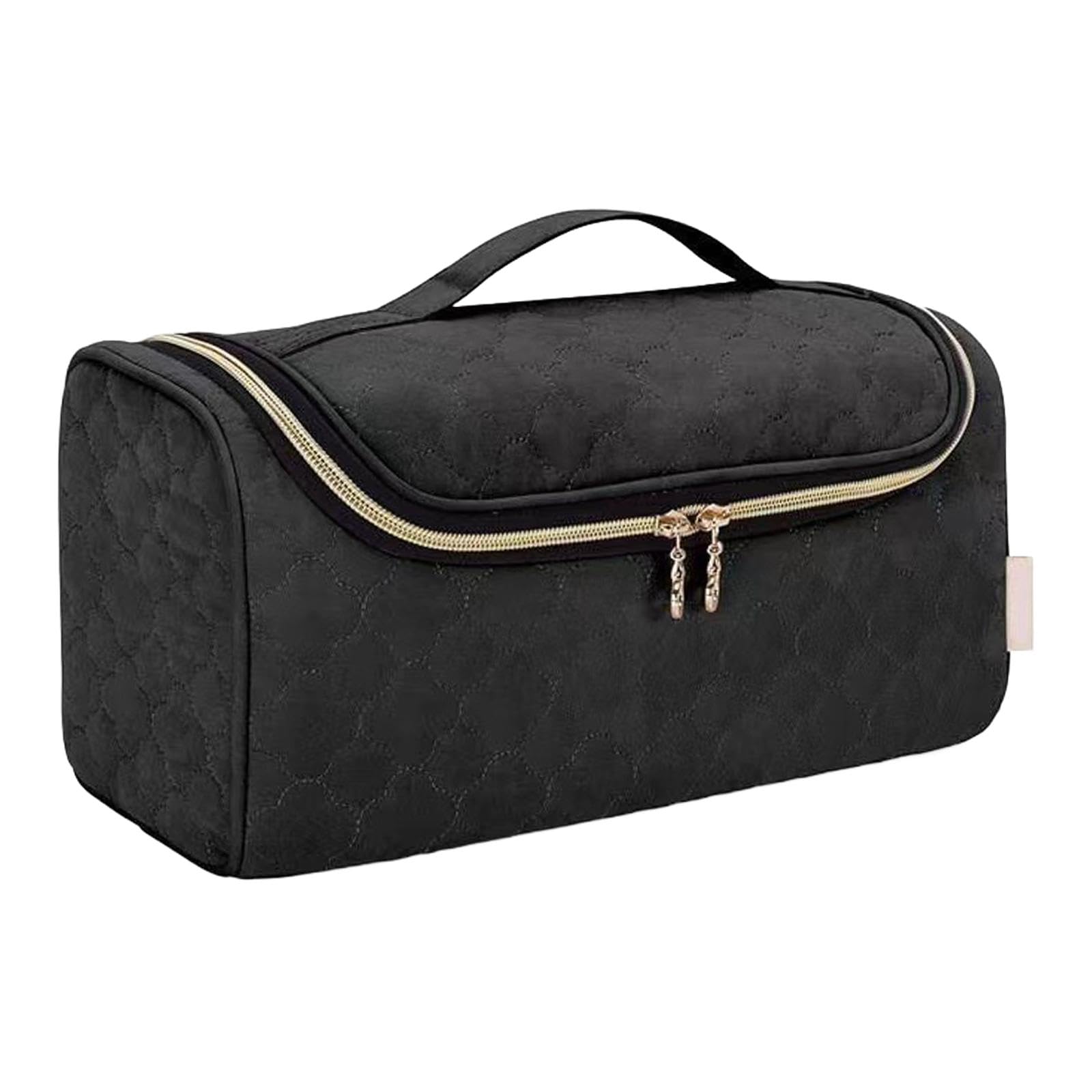 Sac de rangement fer à boucler pochette organisateur d'accessoires de coiffure noir