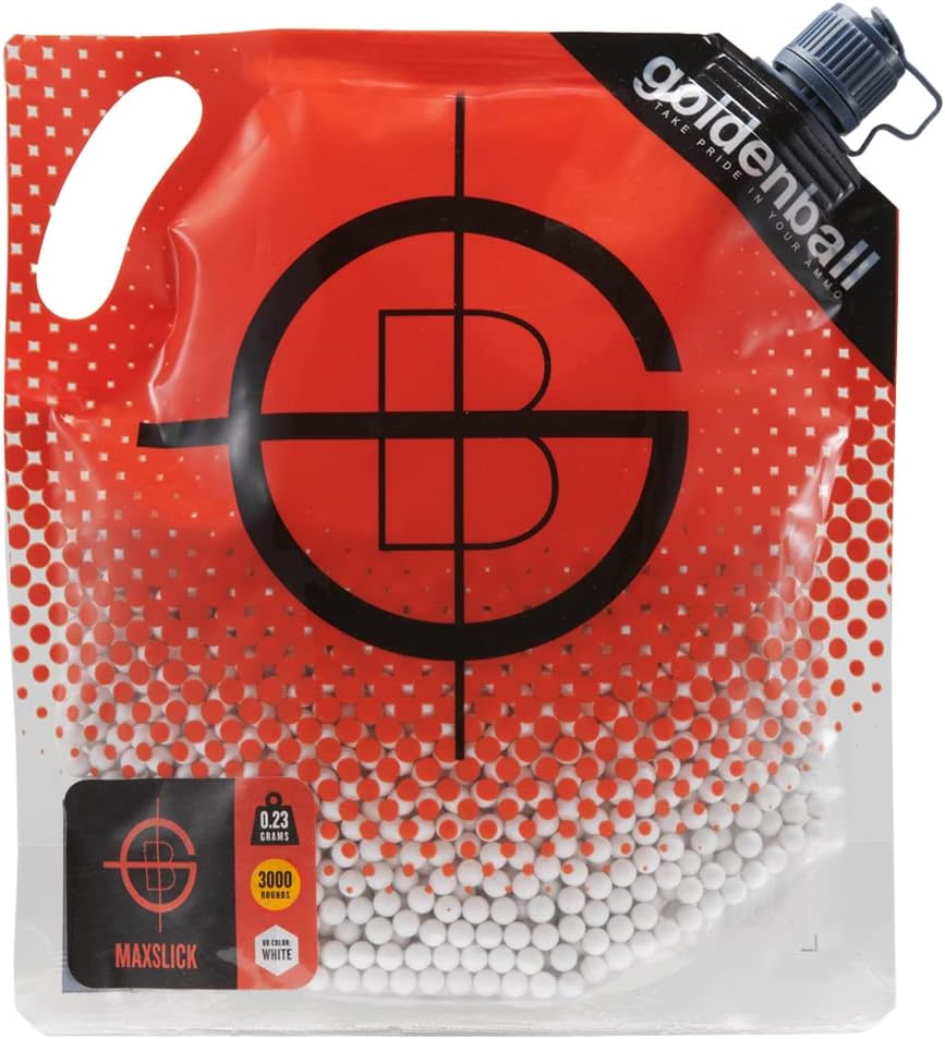 GoldenBall MaxSlick Seamless 0.23g Airsoft BBS - 3000rd Bag x3
