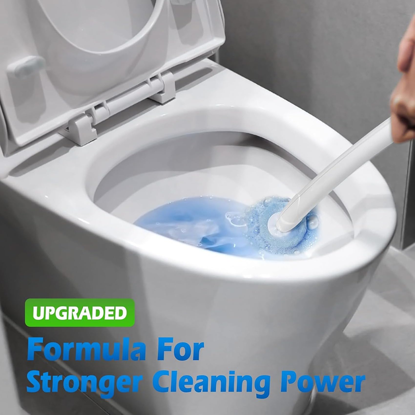 100 recambios mejorados de cabezal de varita Dispo para una limpieza eficaz del inodoro y el baño, perfecto para un mantenimiento fácil y eficiente del hogar
