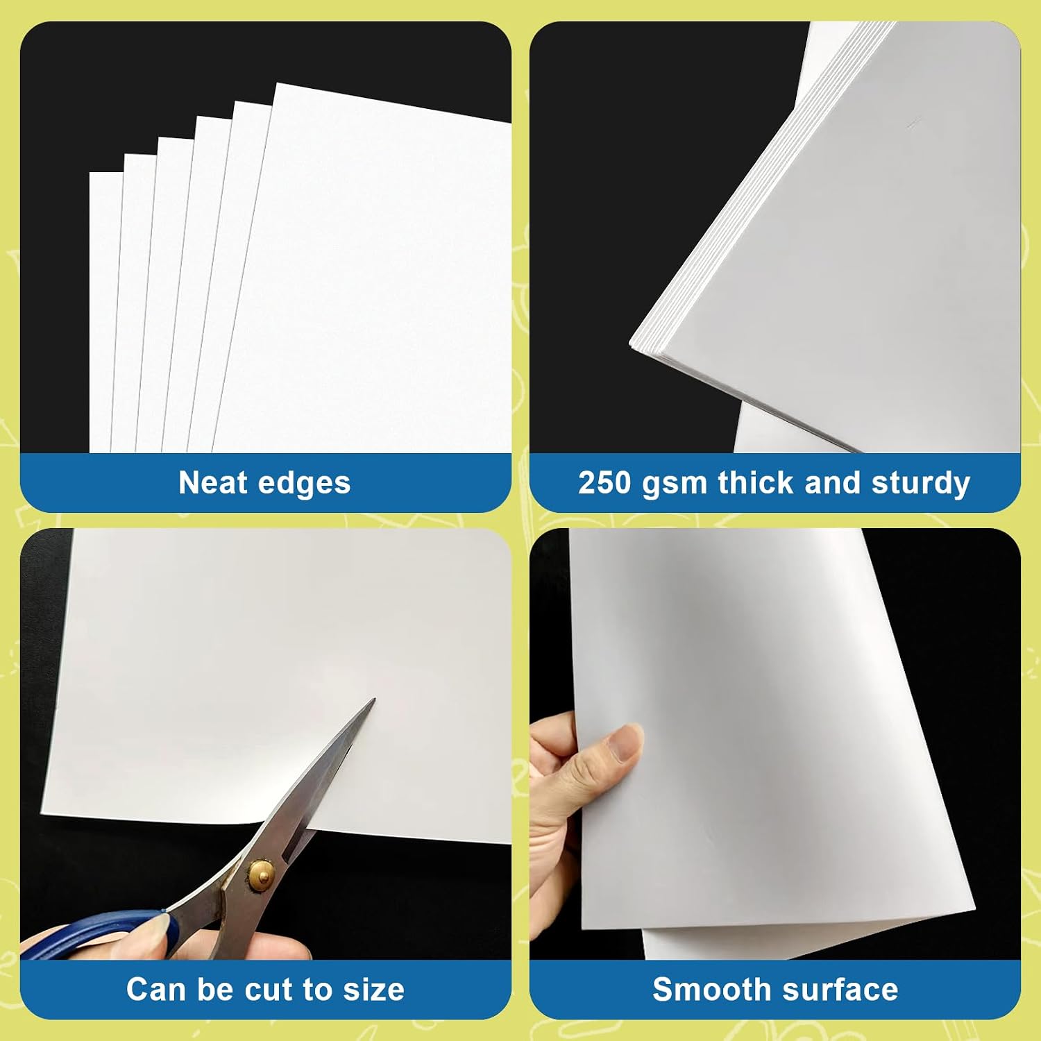 28 Pcs 14" x 22" Poster Board White Poster Board Paper Bulk 250 GSM Thickness Vision Boards Smart PosterBoard for Drawing School Arts Craft Projects Presentations Scrapbooking Blank Graphic Display image 3