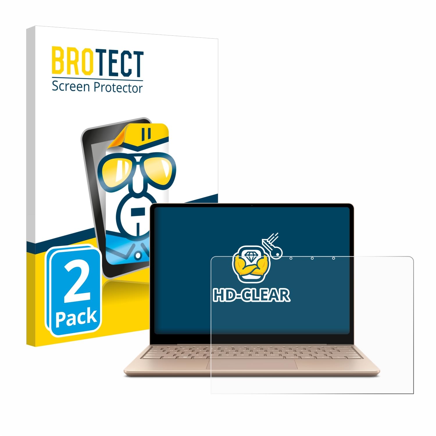 Brotect Pellicola Protettiva Trasparente Anti-impronta Per Microsoft Surface Pro 6 (2 Pezzi) - Made In Germany