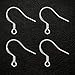 100Pcs 925 Sterling Silver Earring Hooks with 150Pcs Earring Backs, Hypoallergenic Ear Wires for Jewelry Making, French Wire Fish Earrings Hooks Jewelry Findings