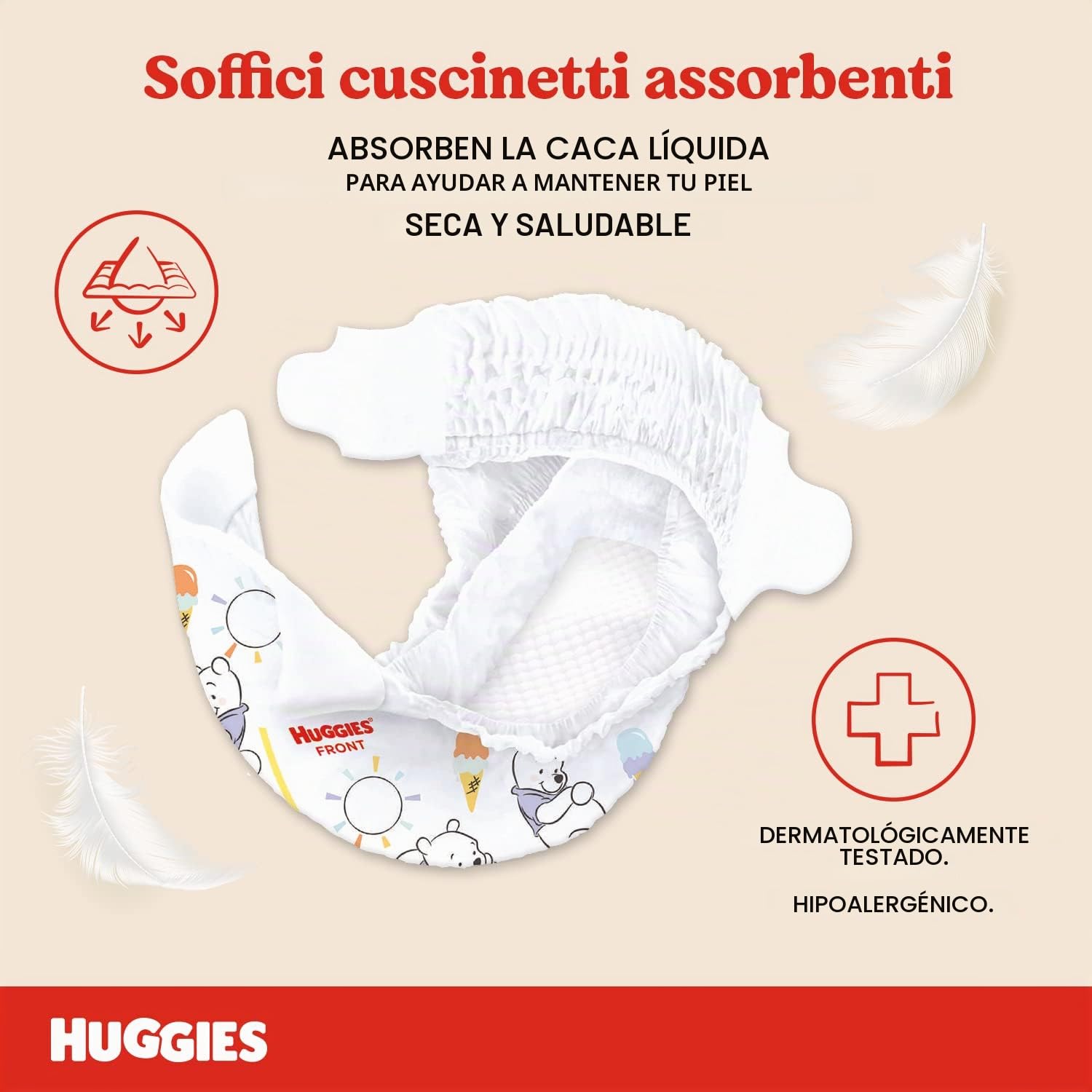 Huggies Pañales Extra Care para bebé, talla 2 (3-6 kg), paquete de 108 pañales (Megapack)