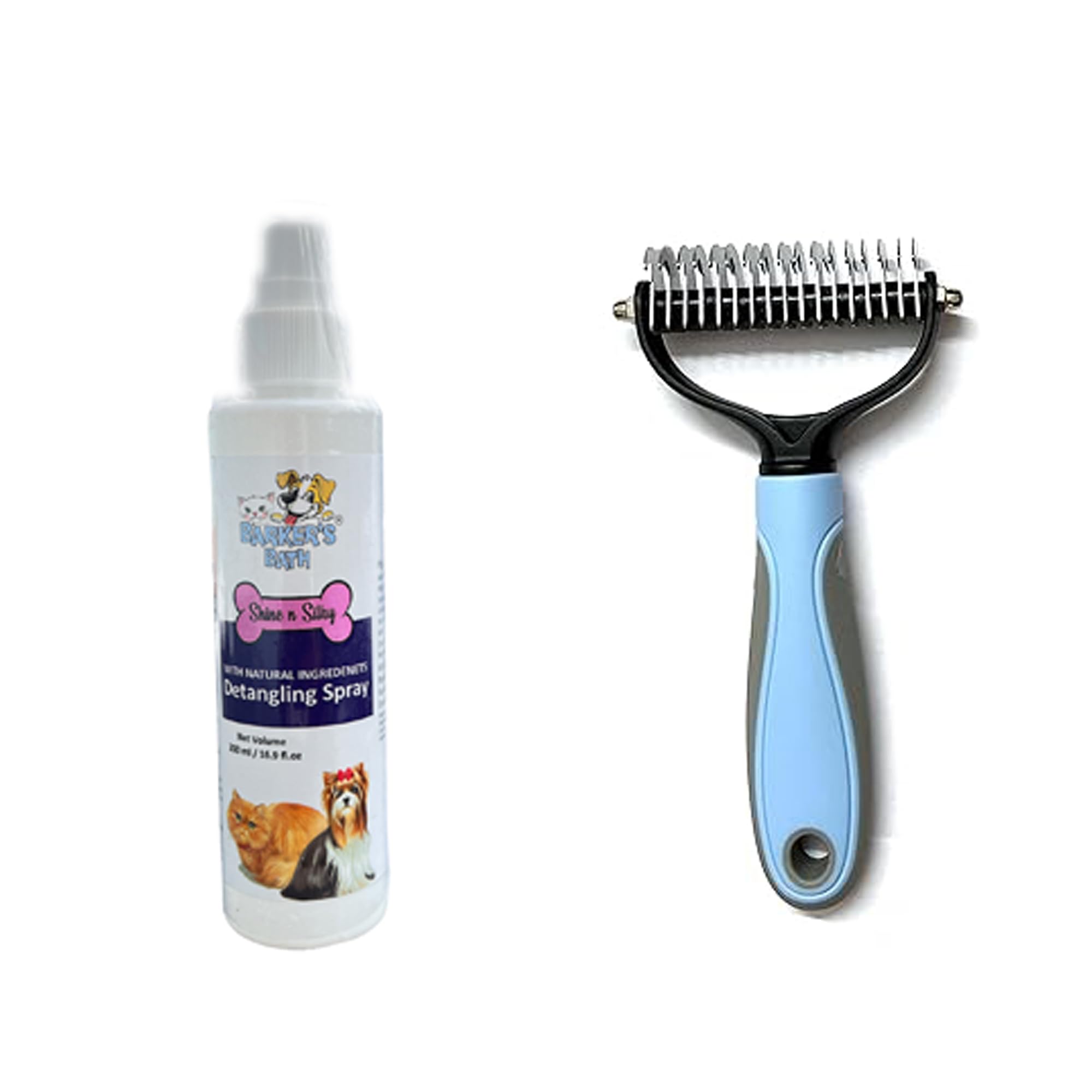 Barkers Bath Dogs Hair Detangling Spray 250ml & Deshedding Detangling Hair Removal Brush - Your Dogs Ultimate Grooming Solution (B0CL4LFWJ4) Amazon Price History, Amazon Price Tracker