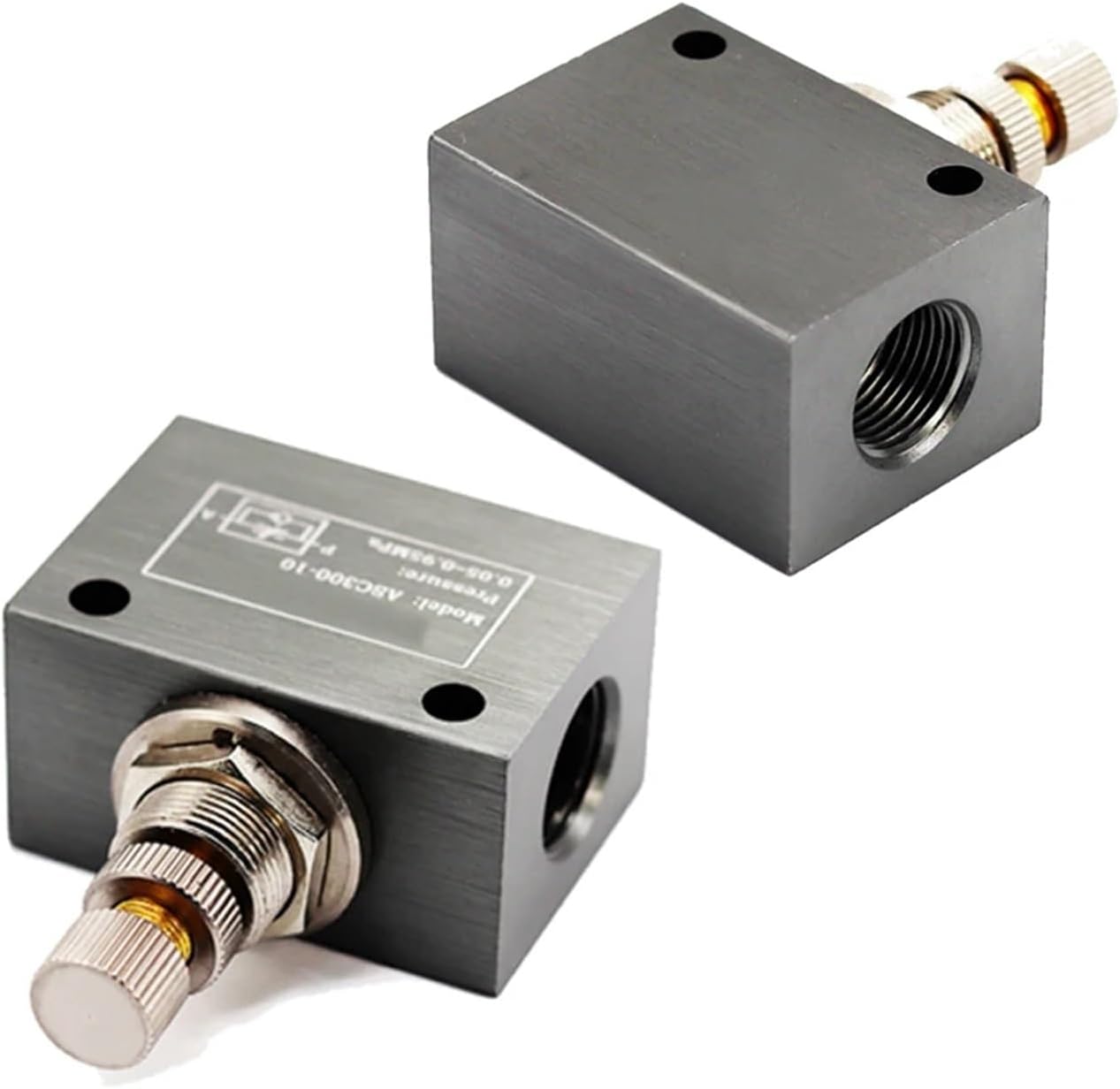 1 Pcs Gas Flow Control Valve Throttle Valve Pneumatic One-way ASC100-06 ASC200-08 ASC300-10/15(Color:ASC200-08)