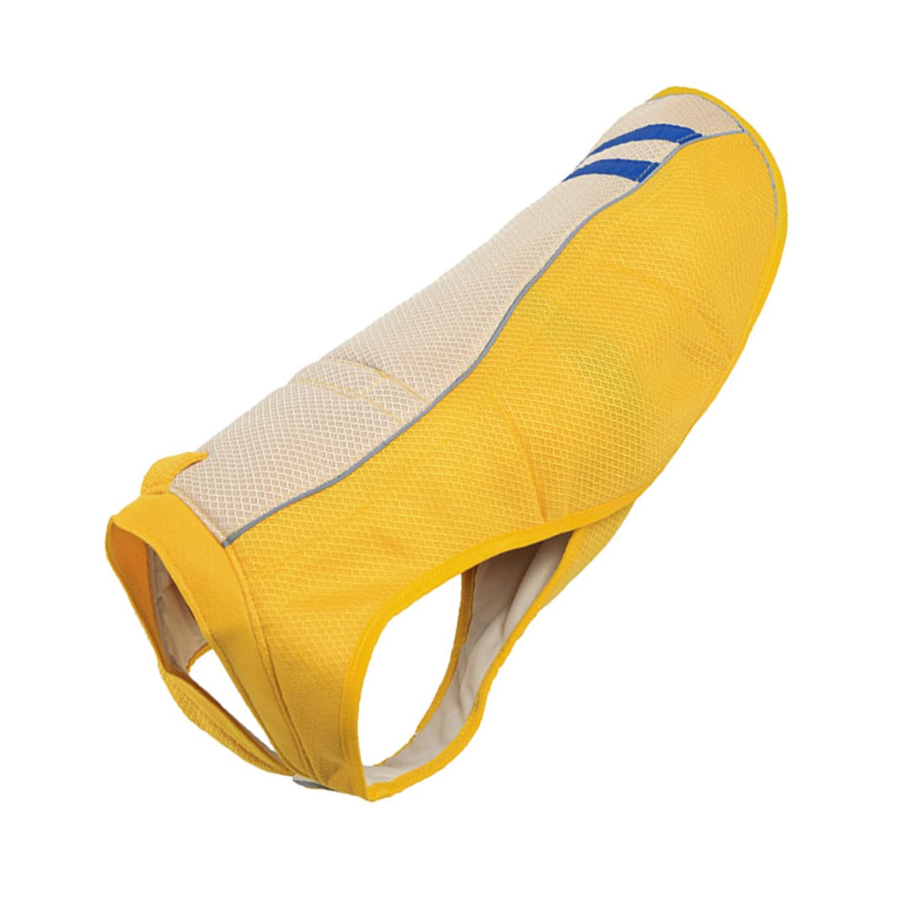 Mikikit Gilet Rafraîchissant pour Chien Jaune en Polyester Pratique et Anti-Coup de Chaleur pour Port Quotidien et Séance Photo