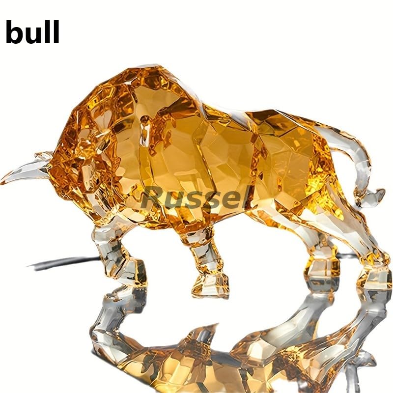 琥珀の置物 Amazon.co.jp: オブジェ 牡牛 鹿 クリア 琥珀 アンバー 置物