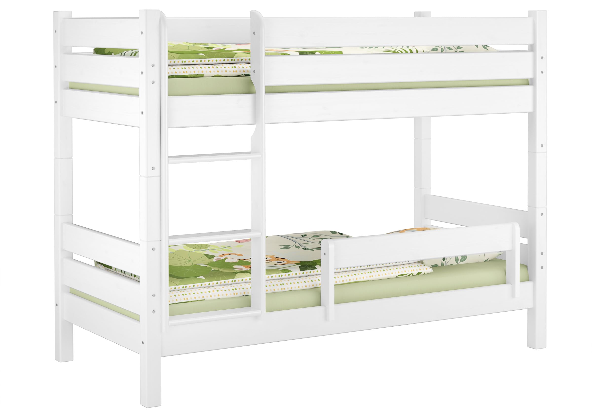 Barrière de sécurité enfant pour lits superposés, pin massif naturel ou blanc V-60.Kisi-B28pin blanc