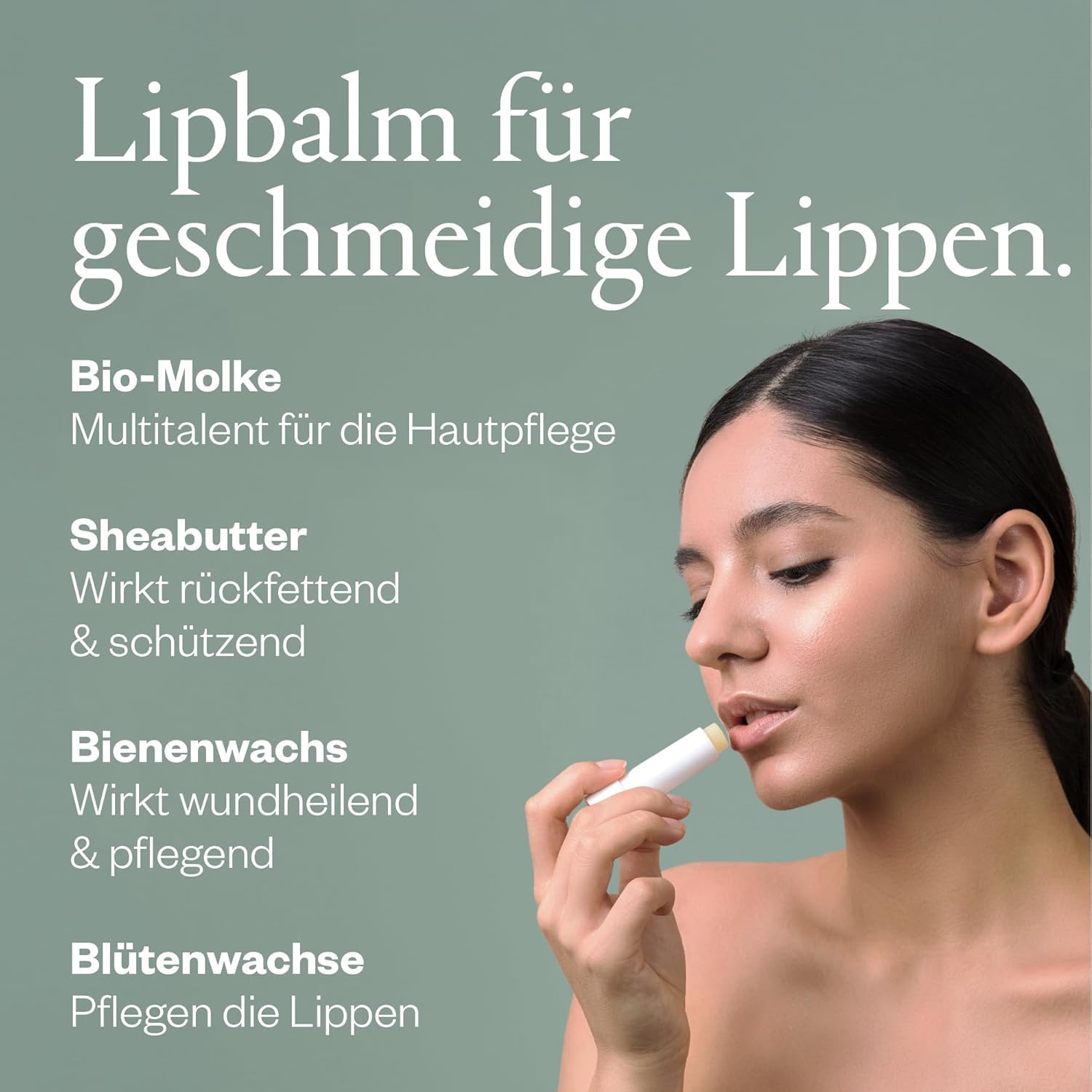 Pflege Set - pflegende Ziegenmilch Seife, Reinigungsmilch, Lipbalm & Molkebad für Gesicht & Körper - mit wertvoller Bio-Molke aus Stuten- & Ziegenmilch - zur intensiven Pflege