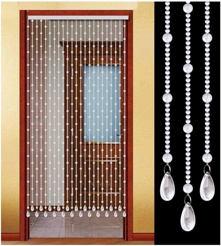 Rideaux en cristal blanc haut de gamme pour décoration d'hôtel et restaurant