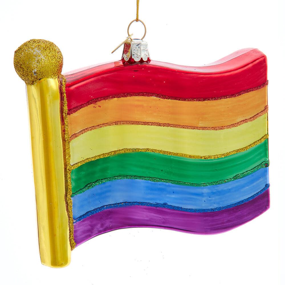 Cadeau décoration verre drapeau de la fierté Kurt S. Adler pour vos proches