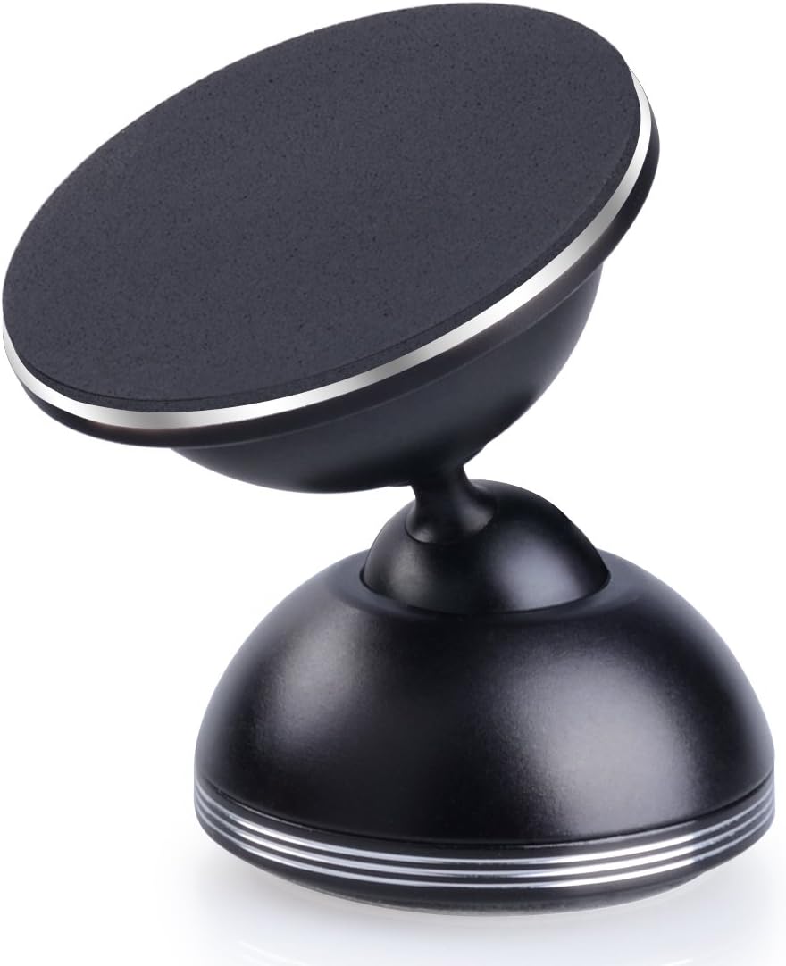 TWJD Nano-Suction Car Phone Holder,360 Degree Rotatable Universal Non-Magnetic Car Mount for iPhone X 8 Plus and other Back Glass Mobile Phone (Black)