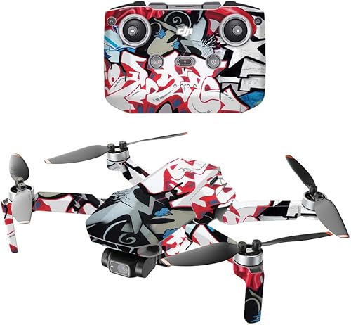 Miniatura 7 de MightySkins - Compatible con DJI Mini 2 Dron portátil  Bandera Dominicana  Funda protectora de vinilo duradera y única  Fácil de aplicar, quitar y