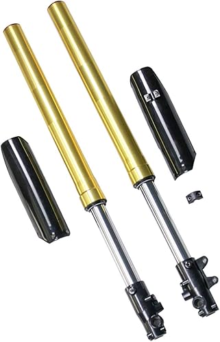 Amortiguador de suspensión de horquilla delantera de 45/1.890 in Silder para Dirt Pit Pro Trail Bike | Motocross Upside Down Shocker (dorado)