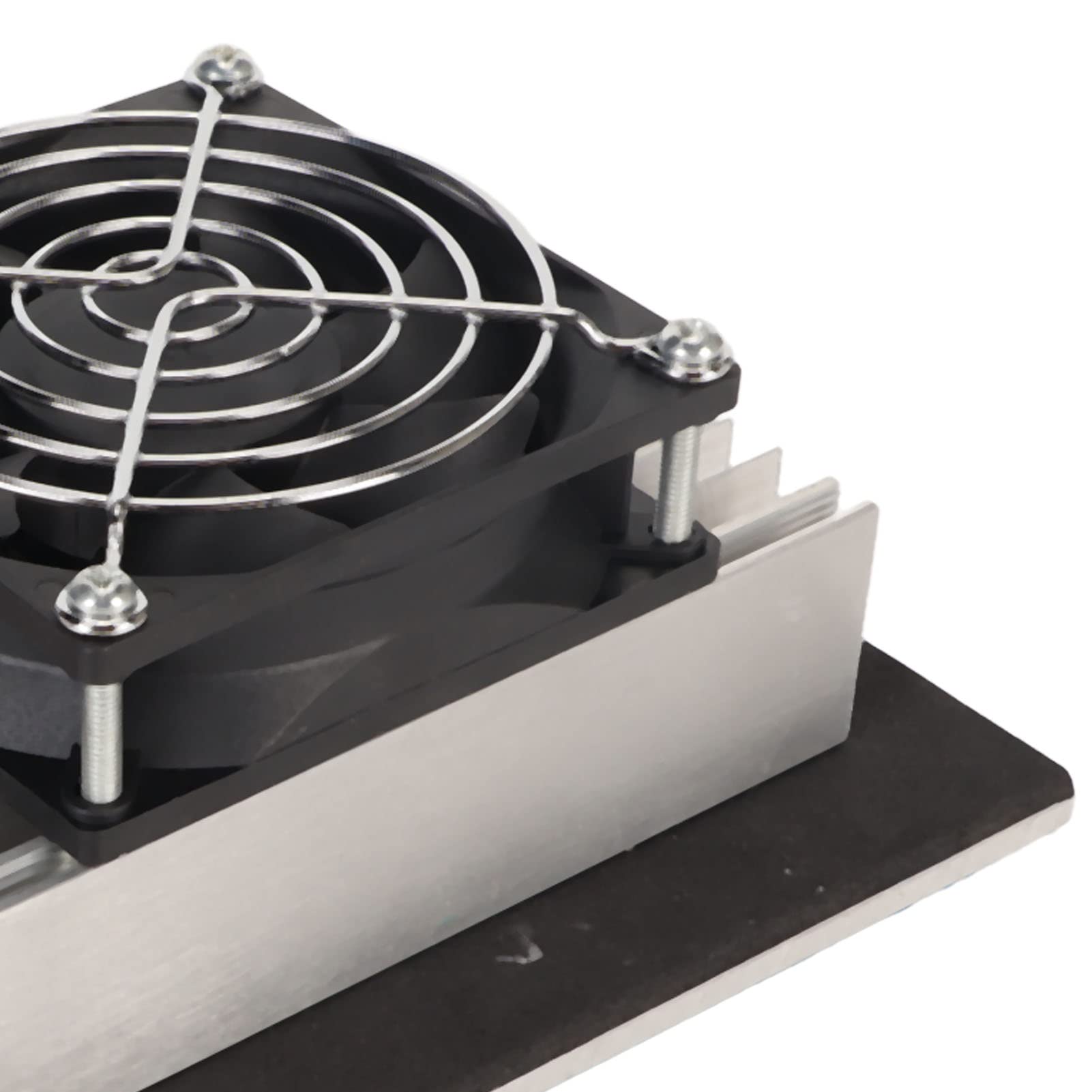 Chrees Ventola di Raffreddamento Peltier, Dispositivo di Raffreddamento a Semiconduttore in Lega di Alluminio da 12 V 120 W con Design Silenzioso Salvaspazio, per Scatola per Tablet per