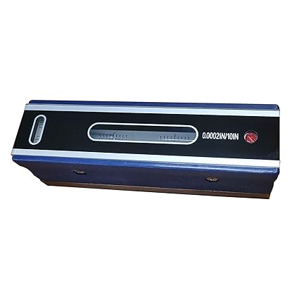 6 Inch Precision Level Machinist Tool 0.0002/10 Inch Accuracy Strip Level with Fitted Wooden Box