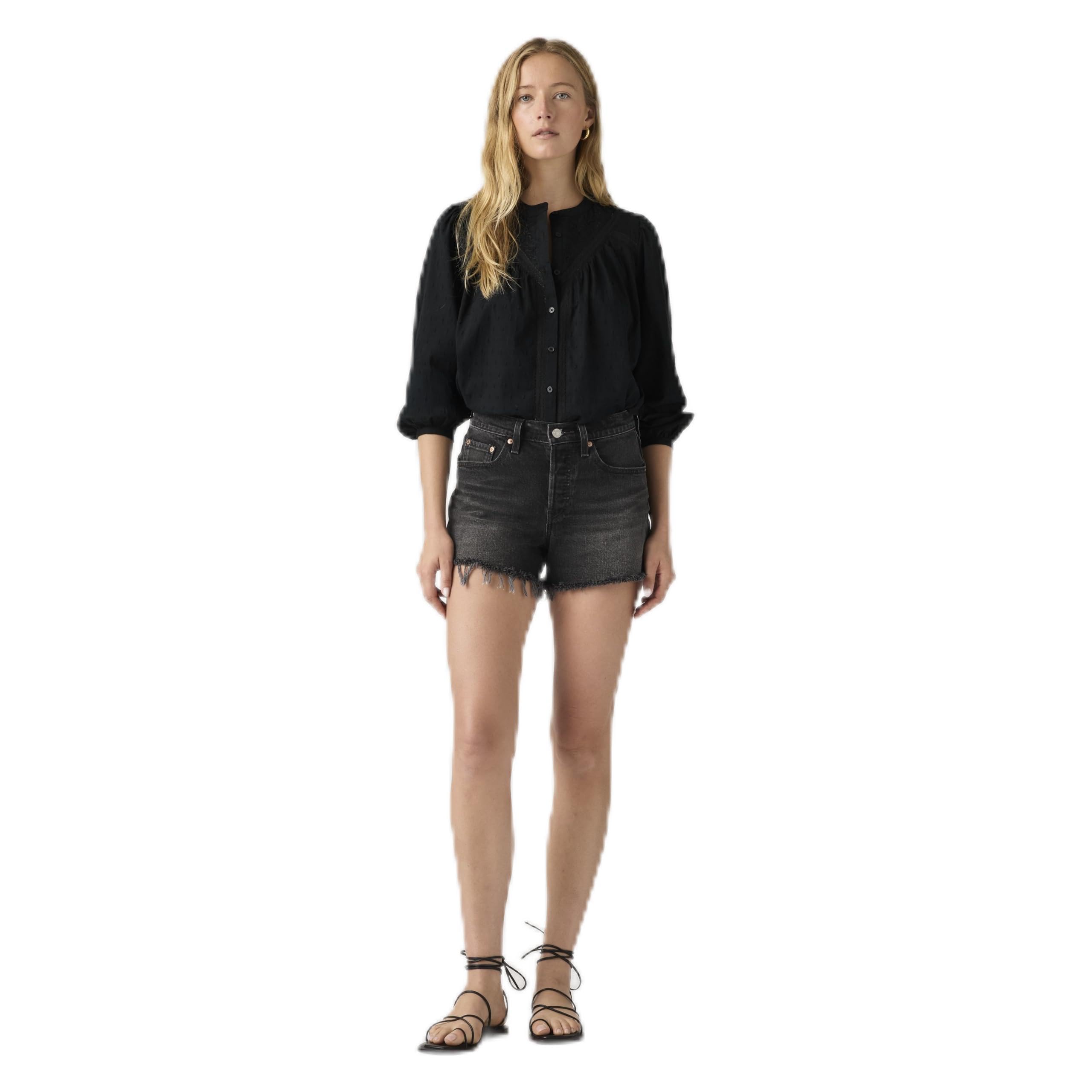 Levi's 501 Curve Short, Black, Size 31, Women