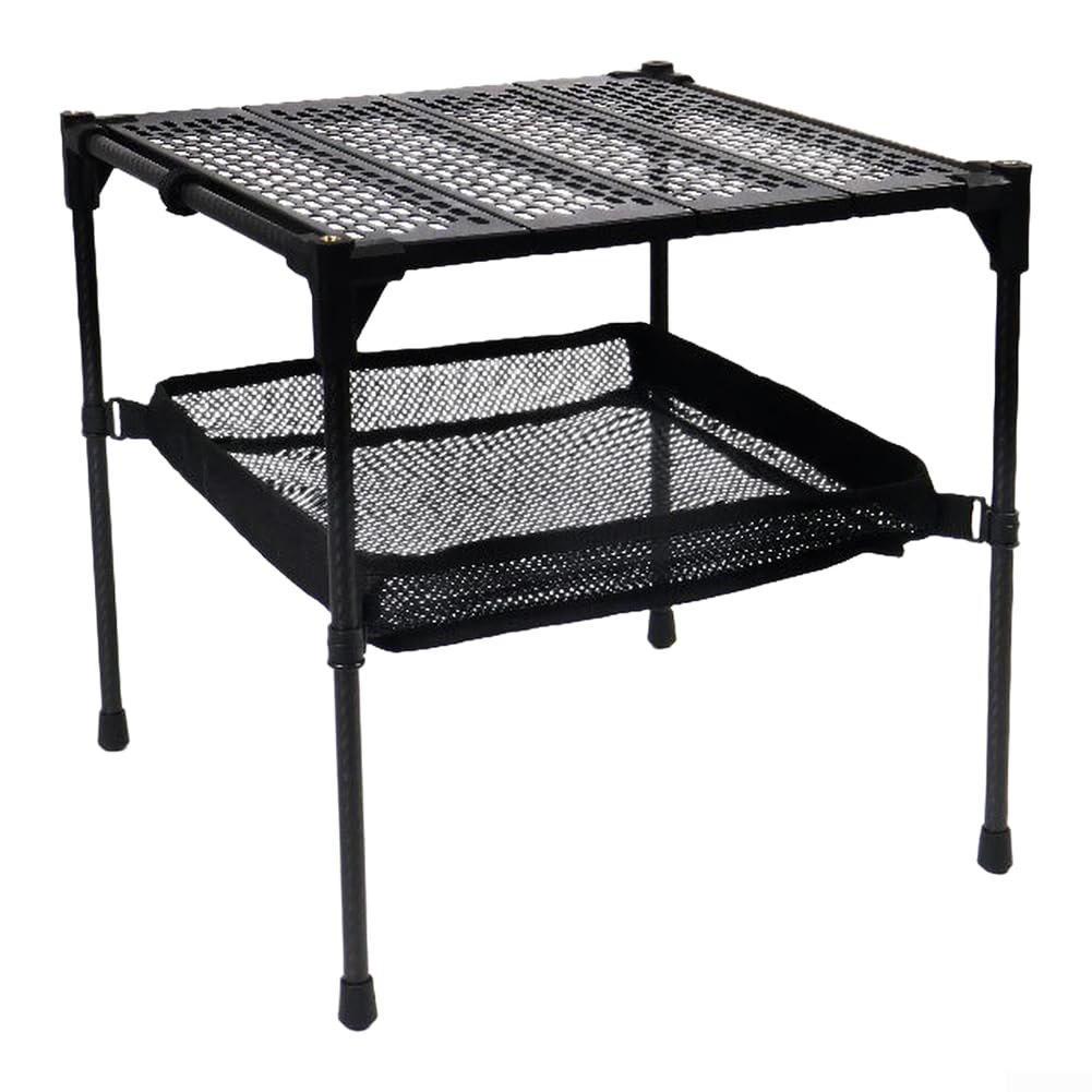 Table pliante outdoor en carbone avec poche filet de rangement