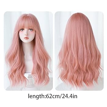 ギンカウィンカ　ドレスドヘアー 人毛100 ピンクパープル系　前髪ウィッグ ギンカウィンカ ドレスドヘアー 人毛100％ 部分ウィッグ（前髪