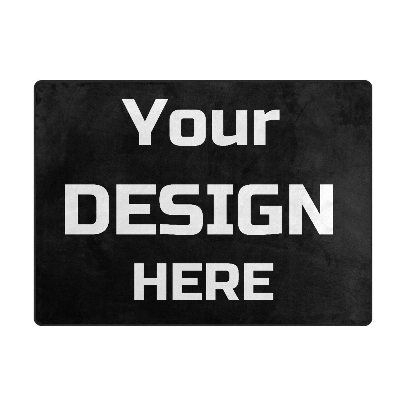 ALAZA Personalized Customized DIY Area Rug Rugs for Living Room Bedroom 5'3