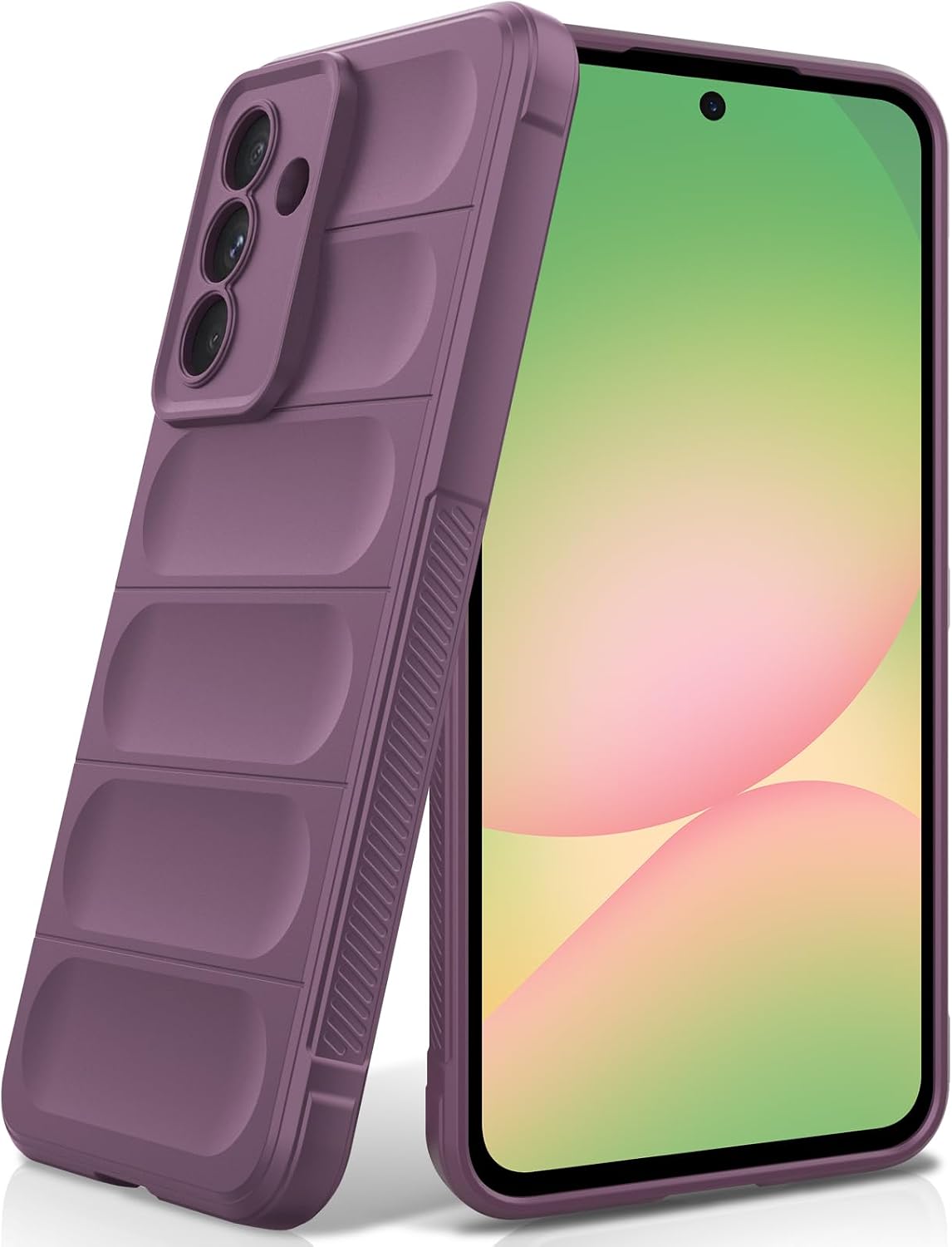 Silicone Case for Samsung Galaxy A36 5G/A56 5G Anti-Scratch Microfiber Lining with Camera Protective Shockproof Case Purple