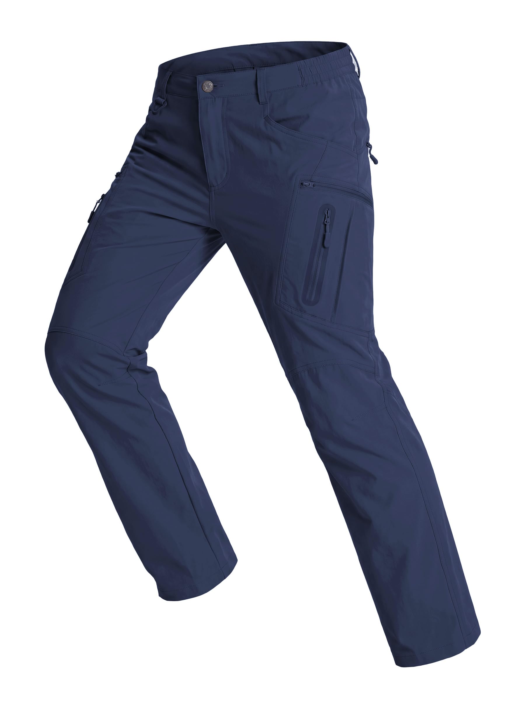 TACVASEN Wanderhose Herren Leichte Cargohose Outdoorhose Multi Taschen | Ripstop,Schnelltrocknend,Atmungsaktiv,Stretch,Wasserabweisend,Regenhose,Tactical,Militär,Wandern,Outdoor,Ganzjahreshose