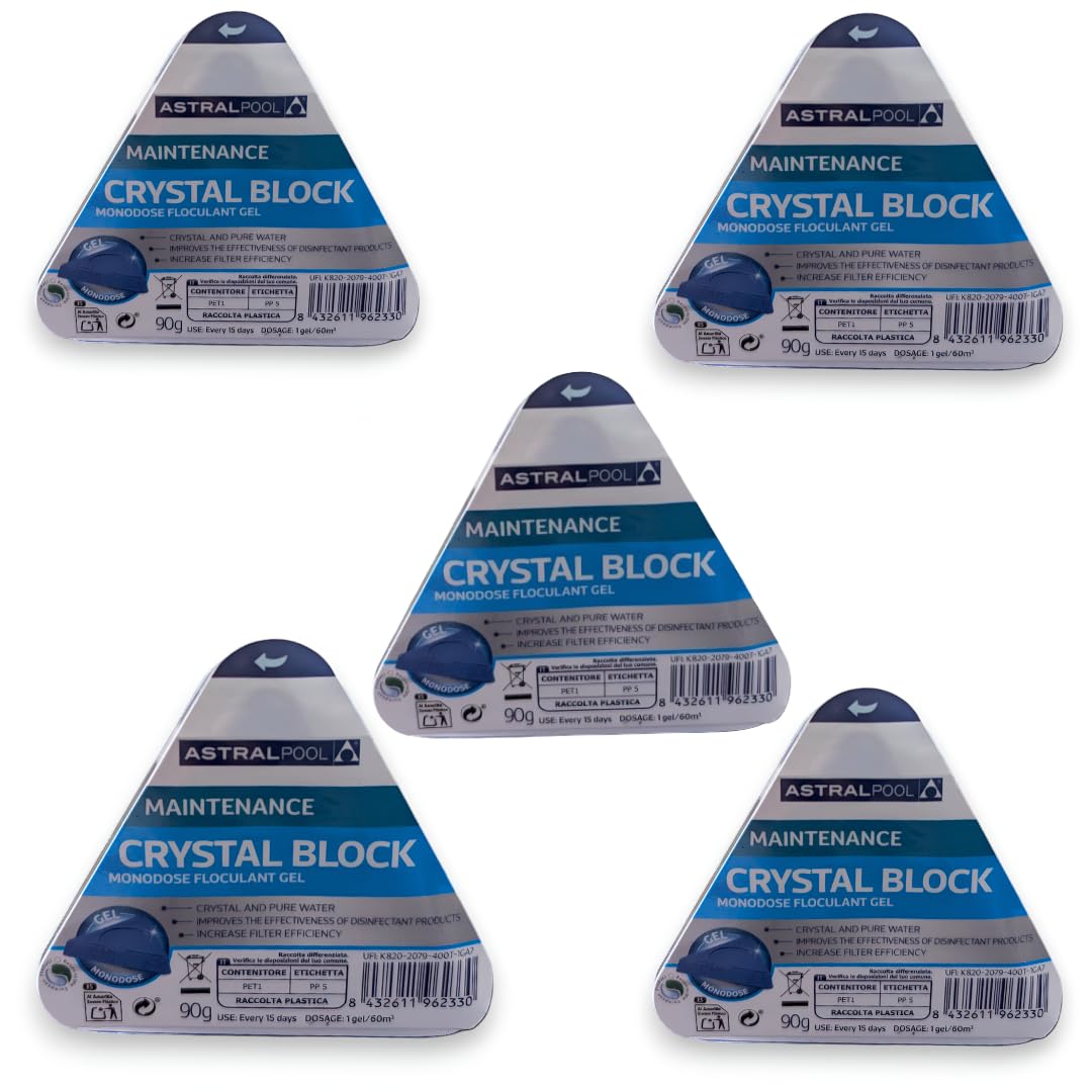 Crystal Block Astralpool Lot de 5 flotteurs en gel