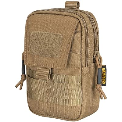 EXCELLENT ELITE SPANKER Tactical Molle EDC Pouch Nylon Belt Waist Bag Camping Hiking Organizer with Cellphone Holster for iPhone 12Pro 12 11ProMax XsMax XR XS X 8Plus 8 7 6 Samsung Galaxy Note 9 S9