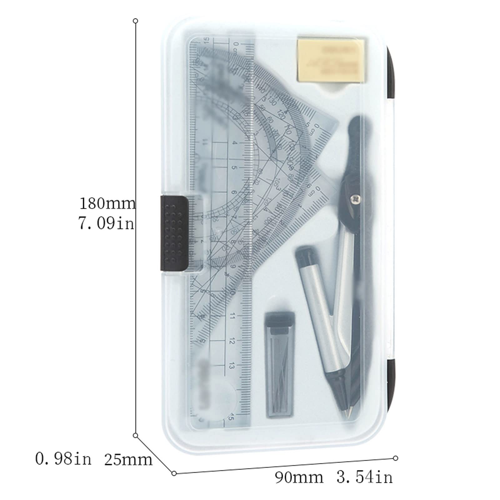 Kit de géométrie de boussole Ensemble d'outils de dessin professionnel de boussole Ensemble d'outils de dessin professionnel de boussole multifonctionnel Apprentissage spécial de la géométrie mathém