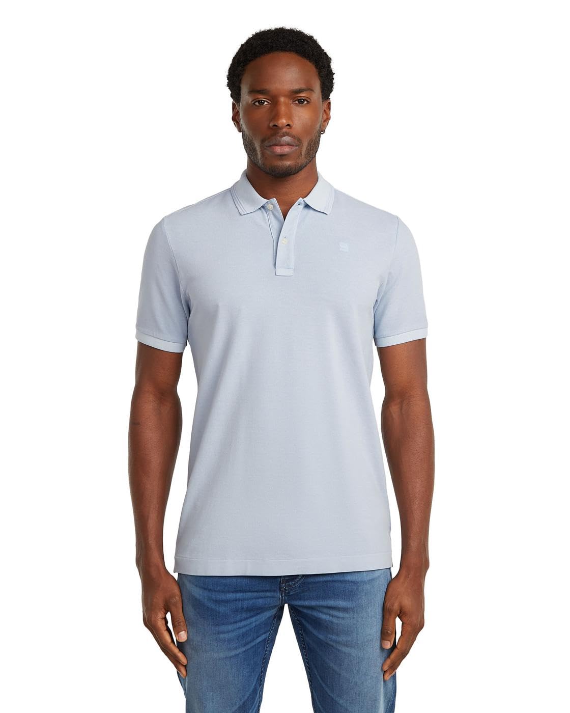 G-STAR Men's Dunda Overdyed Slim Polo, Size: XL, Color Blue