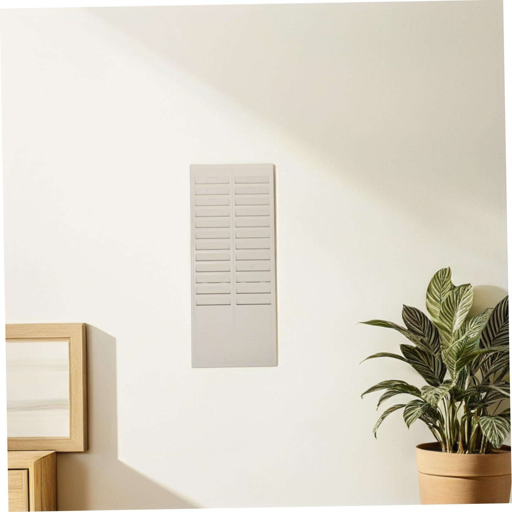 2 Pezzi Supporto Porta Badge da Parete e Scrivania con Scomparti Organizer in Materiale Sintetico per Schede Presenze e Buste Paga Porta Cartellini Ufficio Robusto e Facile da