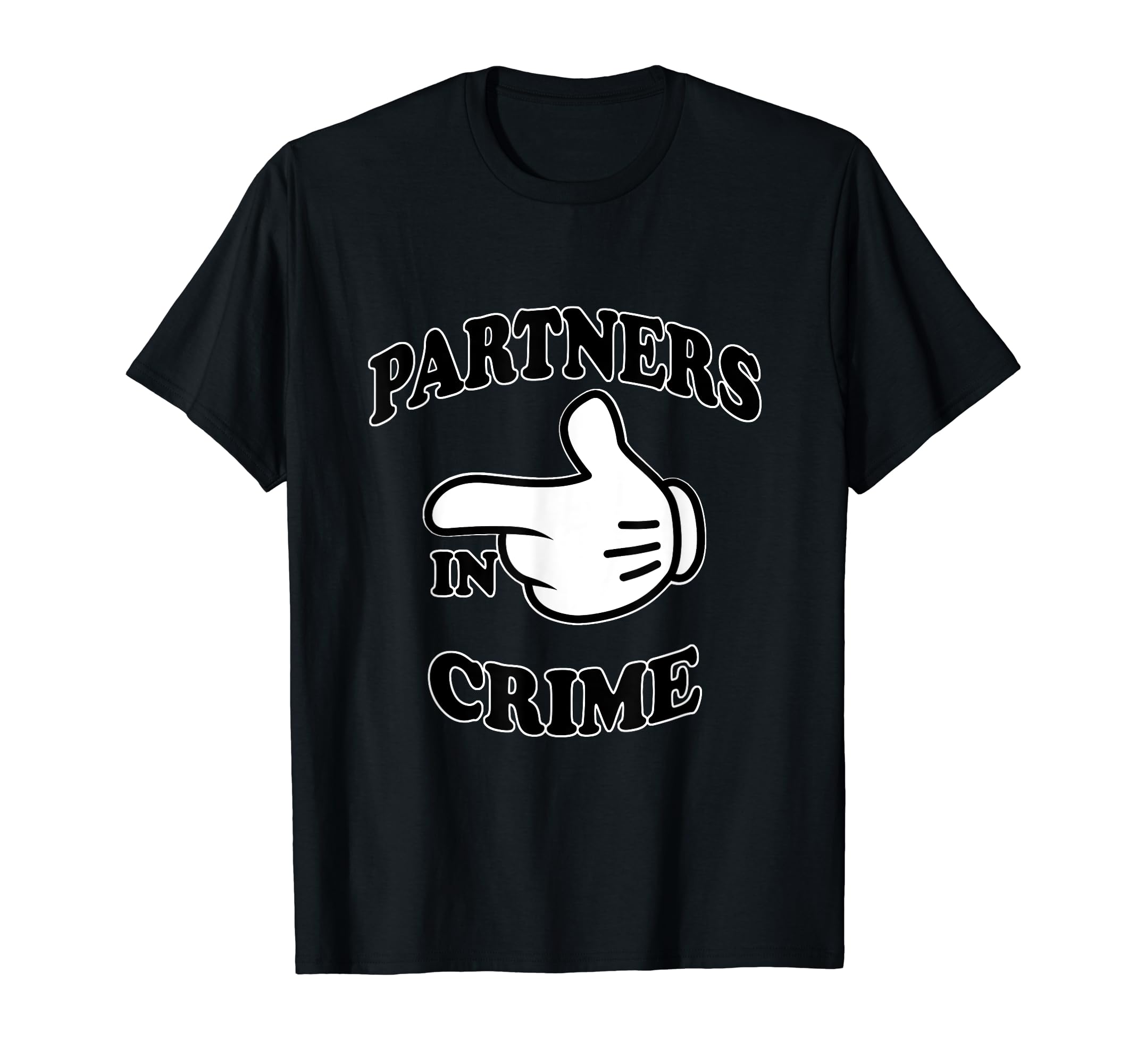Mousekemoms T-ShirtsPartners in Crime w/ Mouse hand (left)