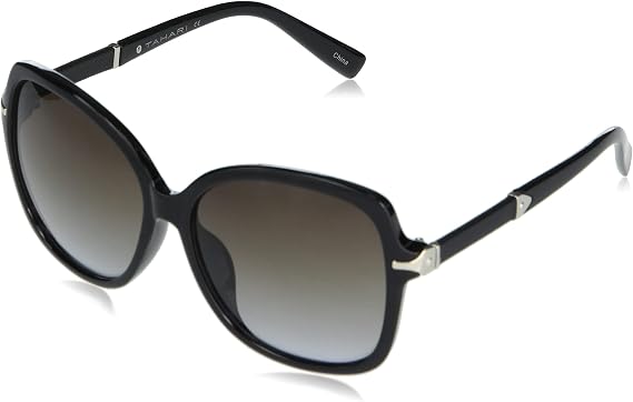 Amazon.com: TAHARI TH773 - Gafas de sol rectangulares para mujer con  protección UV 100%, 2.283 in, negro, 58 MM : Ropa, Zapatos y Joyería
