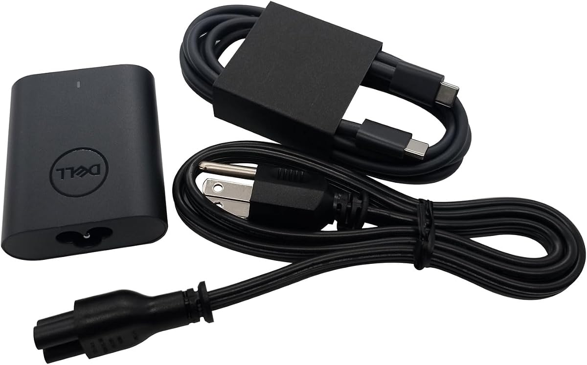 Dell Laptop Charger 60W Watt USB Type C AC Power Adapter XPS 13 9320,Latitude 7320 5330 9330 7430 5340 7330 5530 5330 9440 7640 7440 5440 7340 5540 7530 9430