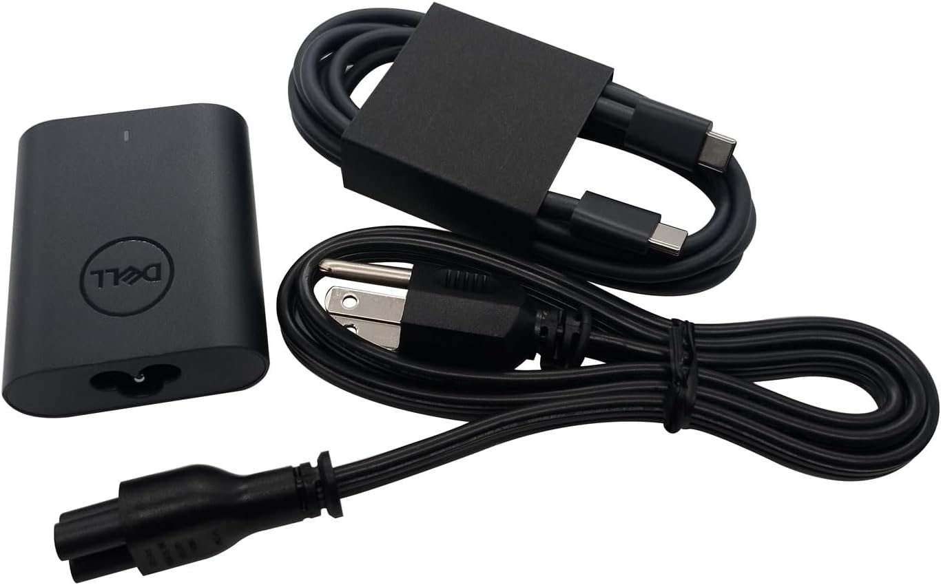 Dell Laptop Charger 60W Watt USB Type C AC Power Adapter XPS 13 9320,Latitude 7320 5330 9330 7430 5340 7330 5530 5330 9440 7640 7440 5440 7340 5540 7530 9430